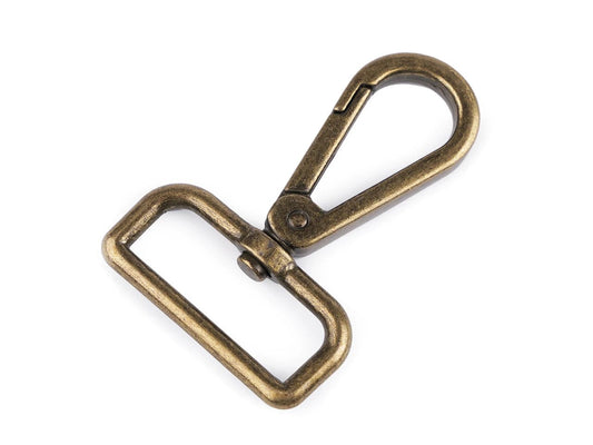 Metall-Karabiner 30 mm - antik