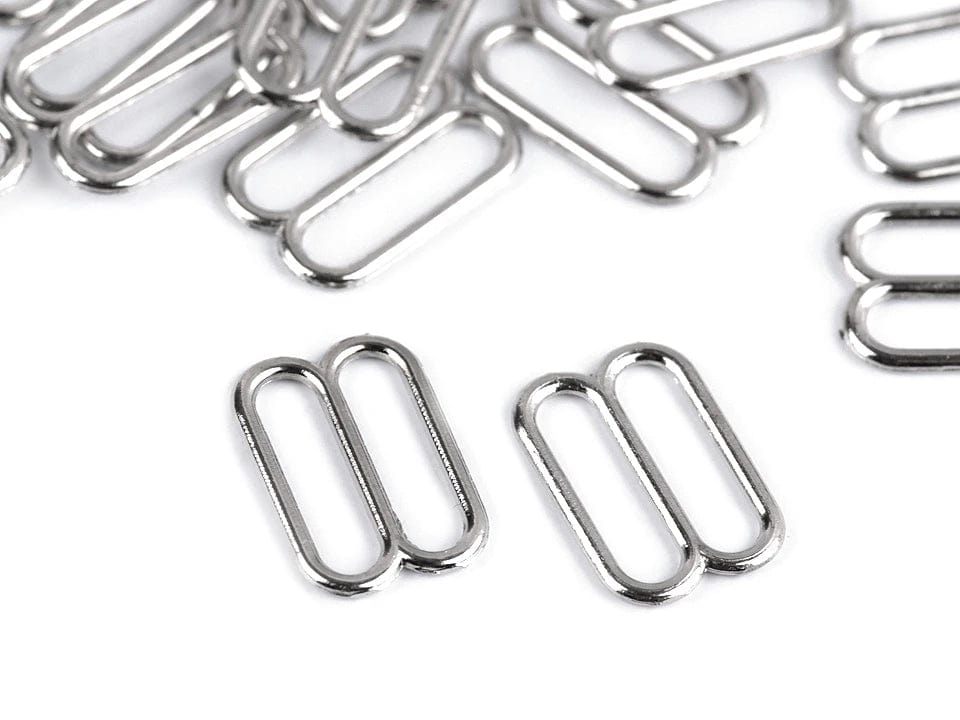 Metallregler für Wäsche 12 mm – silber (20er-Pack)
