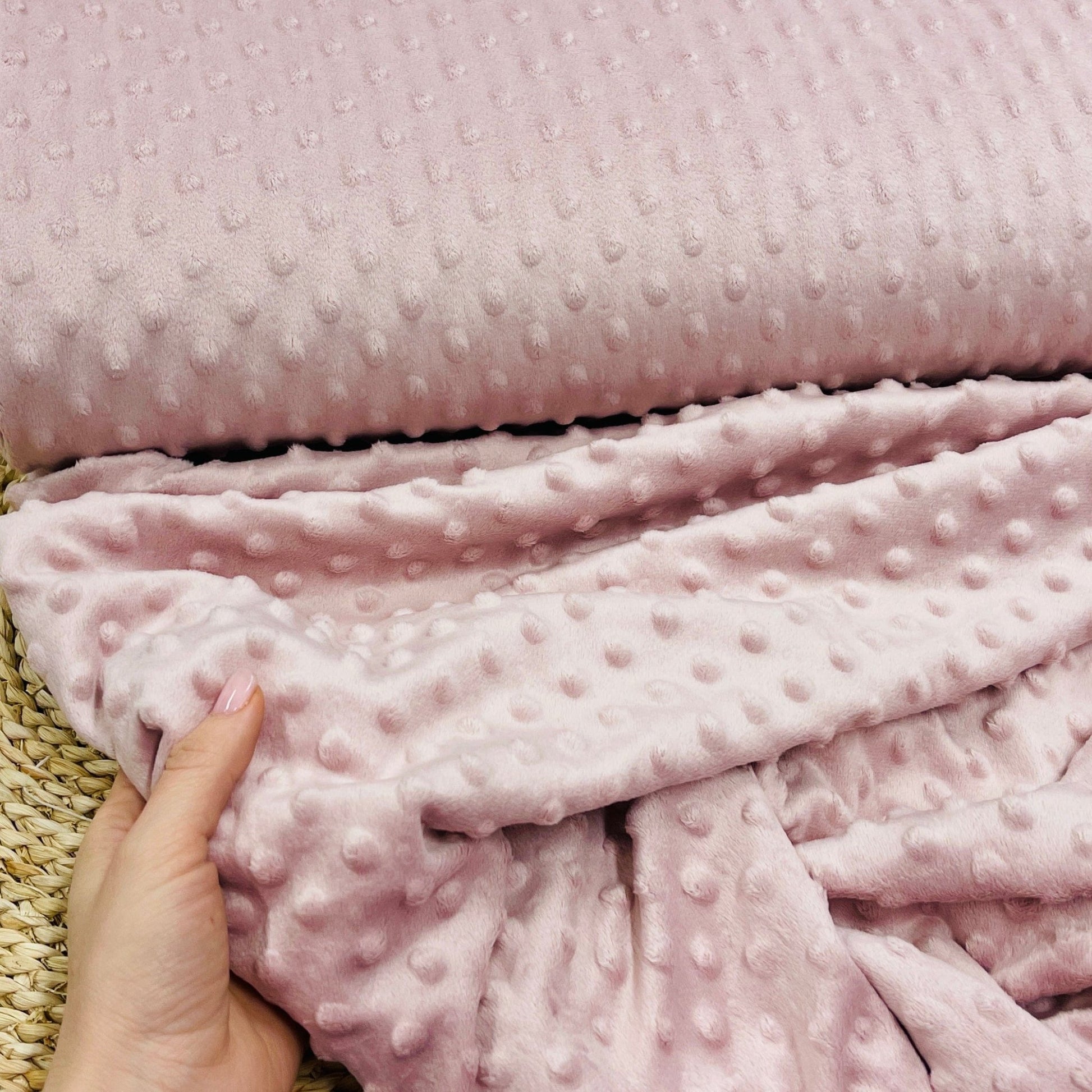 Minky fleece powder pink 260 g/m²