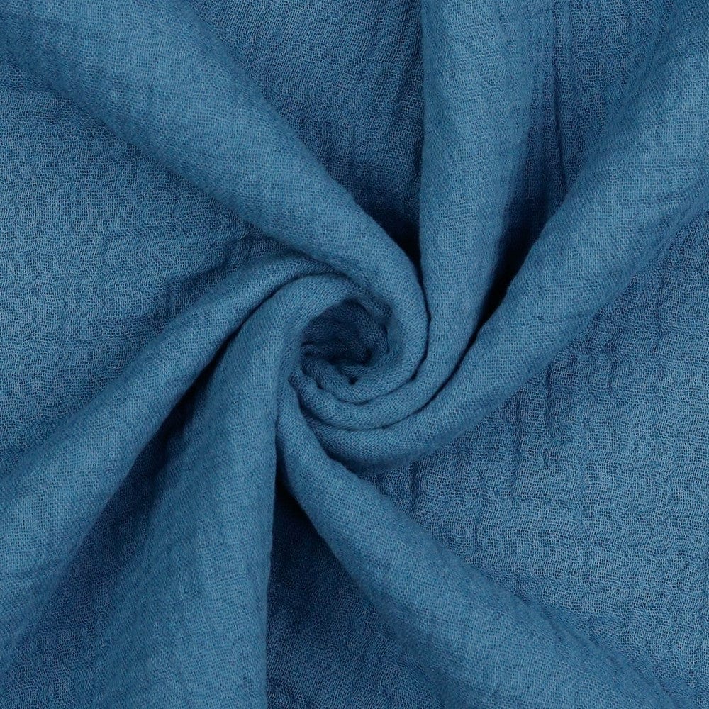 muslin indigo blue 125 g/m²