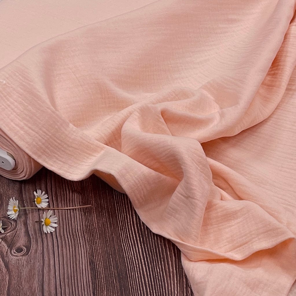 Soft peach muslin 125 g/m²