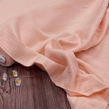Soft peach muslin 125 g/m²