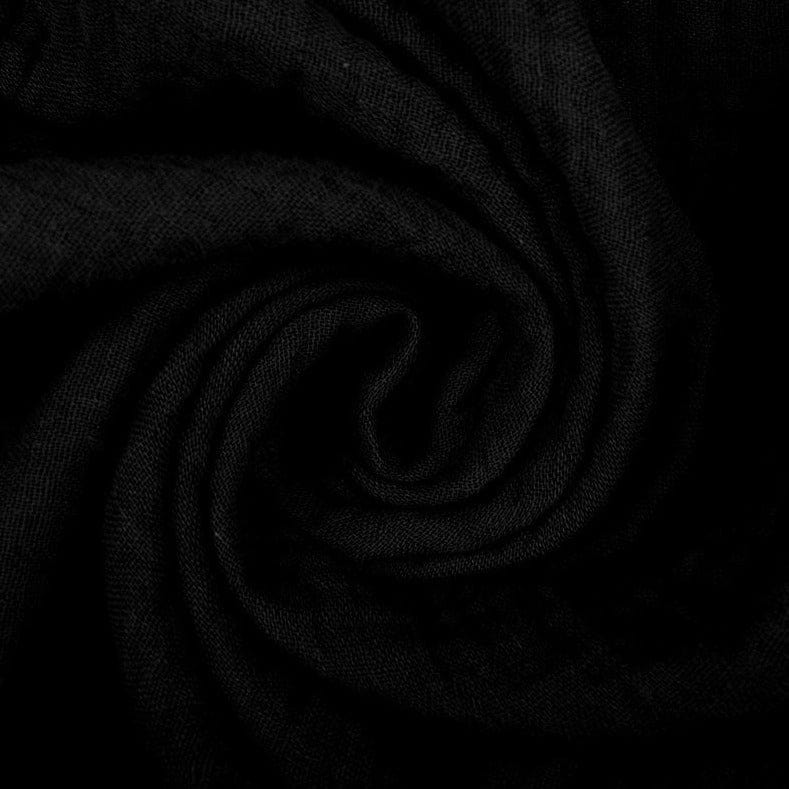 Musselin-Schwarz 130 g/m²