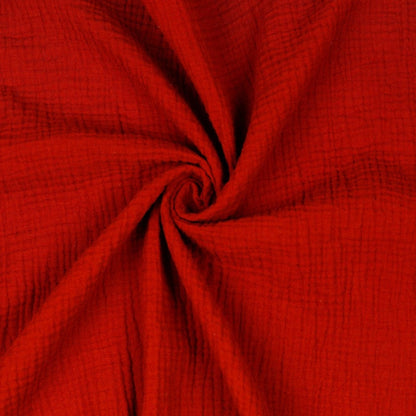 Red muslin 125 g/m²