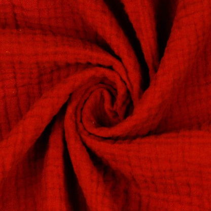 Red muslin 125 g/m²