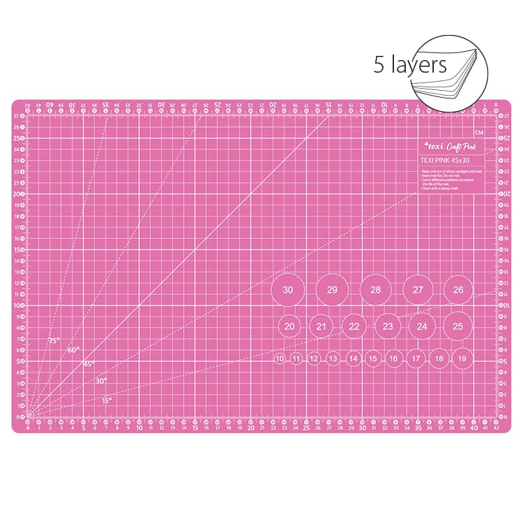 Schneideunterlage 45x30 cm, rosa