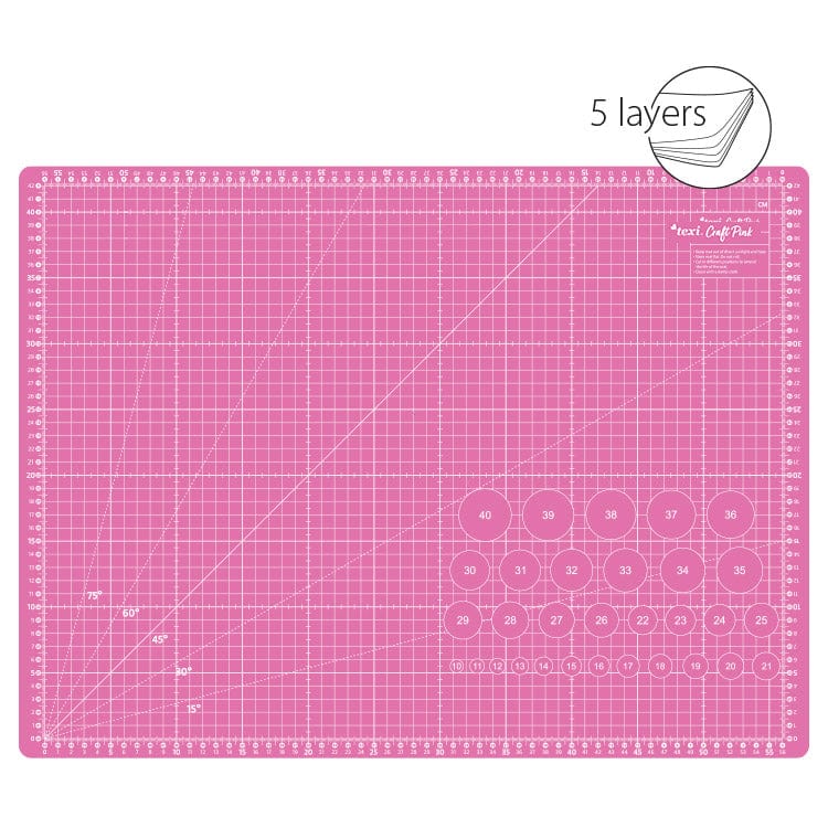 Schneidematte 60 x 45 cm – rosa