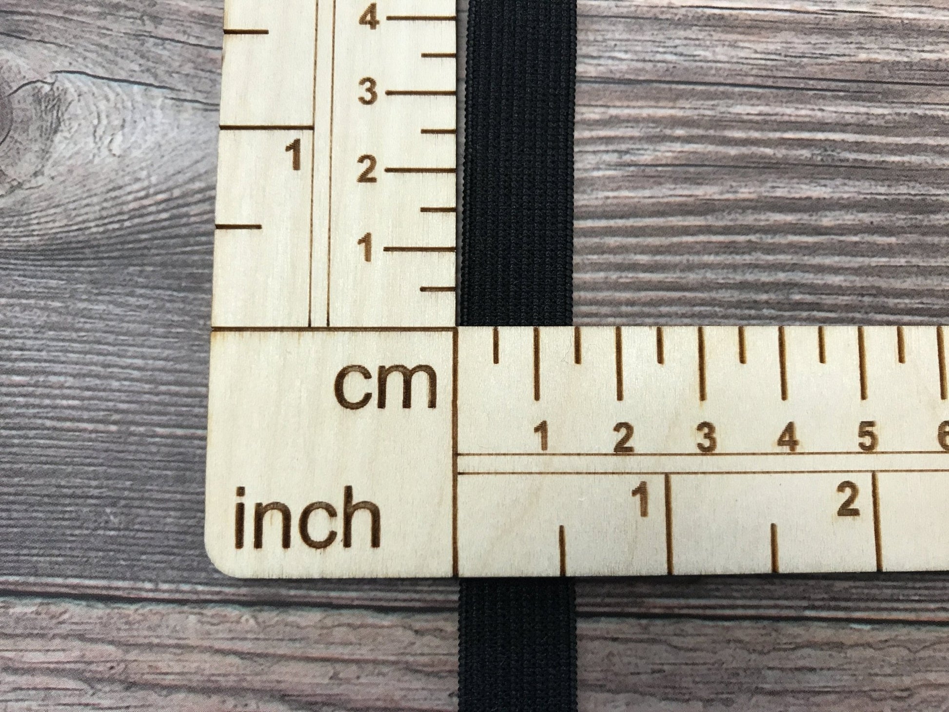 Flaches Gummiband-1,5 cm schwarz