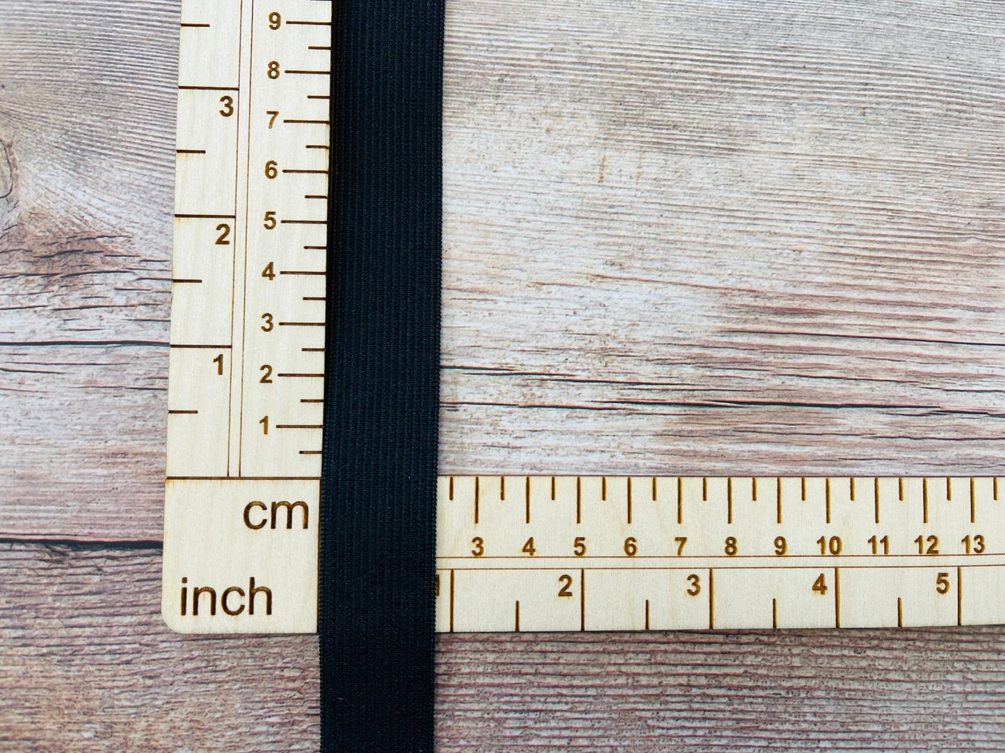 Flaches Gummiband-2 cm schwarz