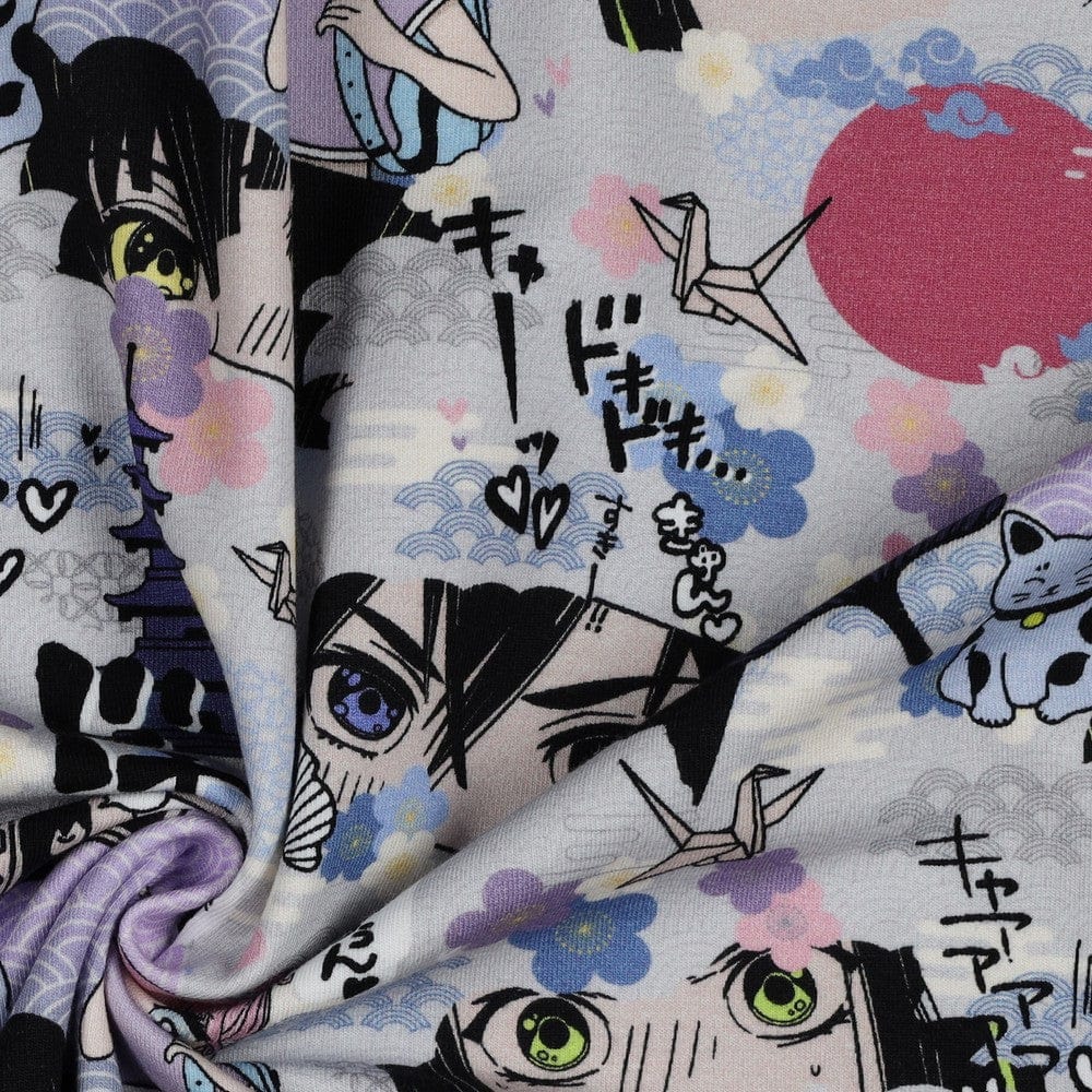Dünner Baumwolljersey-Manga 200 g/m²
