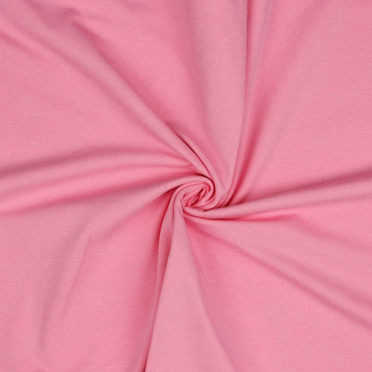 Fine cotton knit - pink 215 g/m²