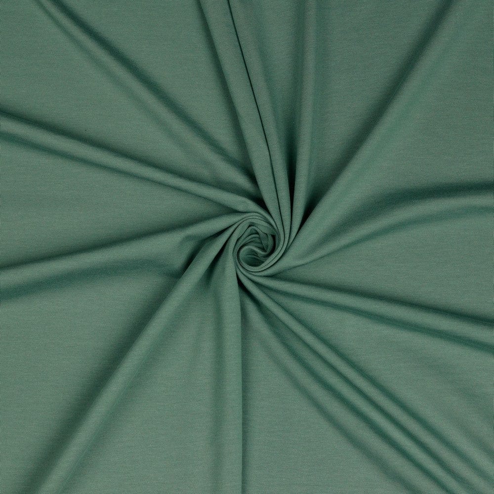 Feiner Baumwolljersey in dunklem Mint 215 g/m²