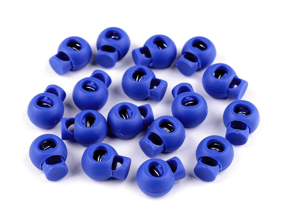 Kunststoff-Kordelstopper 15x19 mm - kornblumenblau