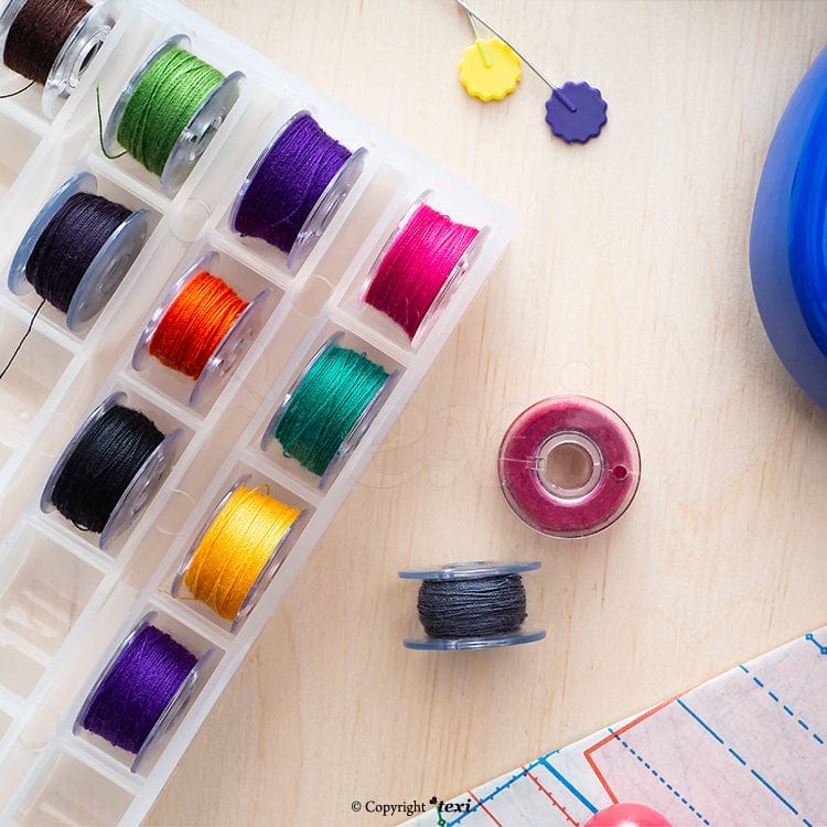 Aufbewahrungsbox aus Kunststoff für Spulen