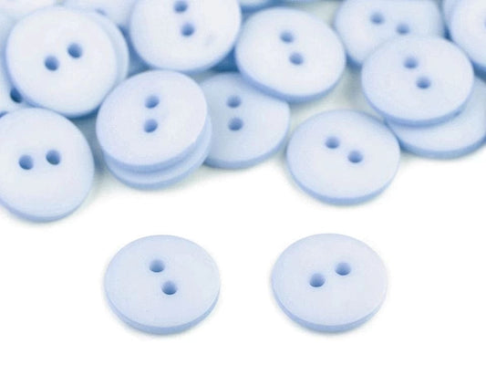 Plastik buttons 15 mm-light blue