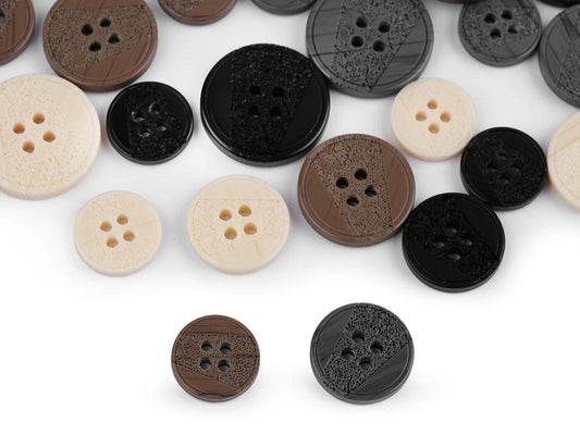 alt
Plastic buttons 18 mm graphite gray
