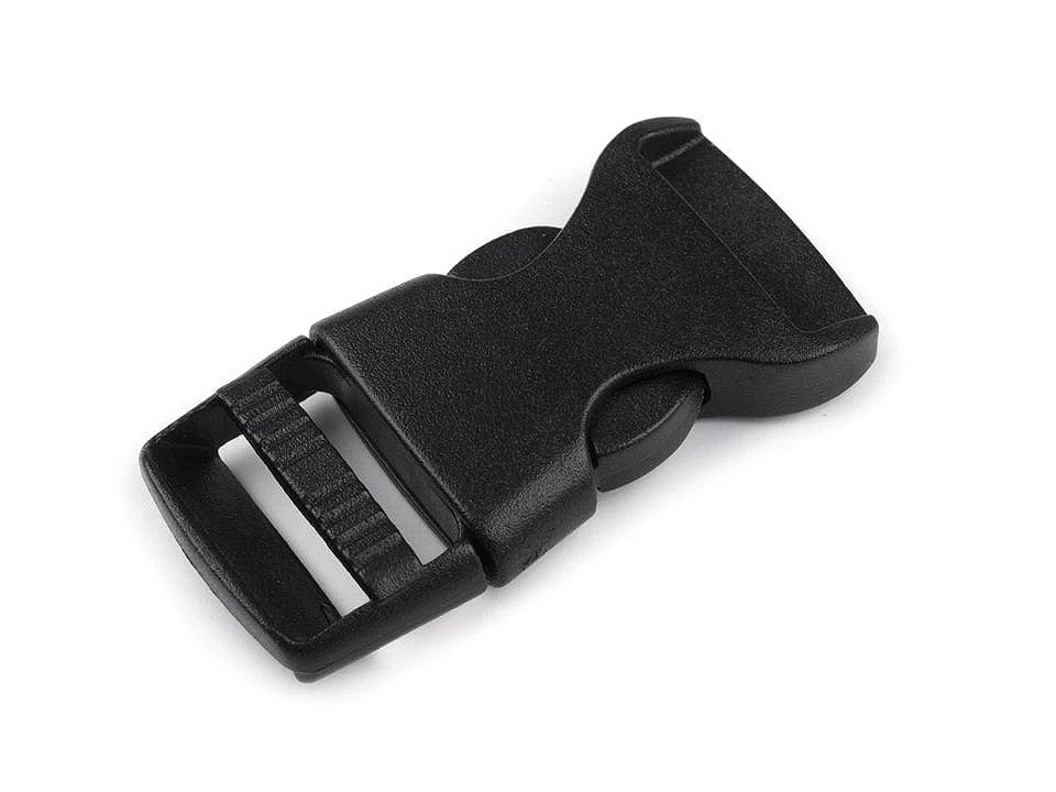 Kunststoff-Steckverschluss 15 mm-schwarz (5 Stk. pro Packung)