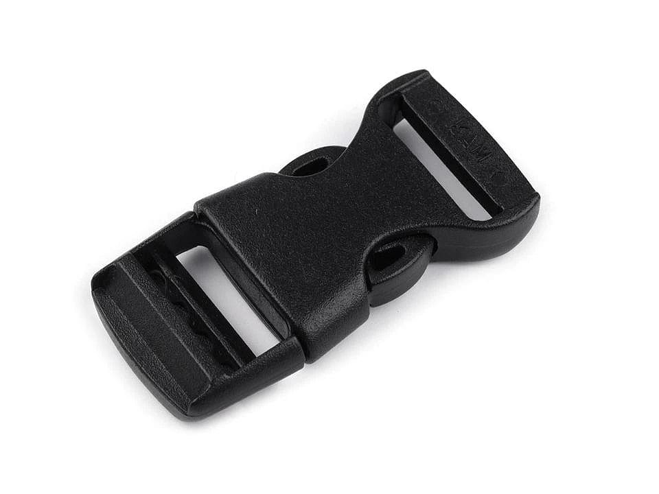 Kunststoff-Schnallenverbinder 15 mm, schwarz (5 Stk. im Paket)