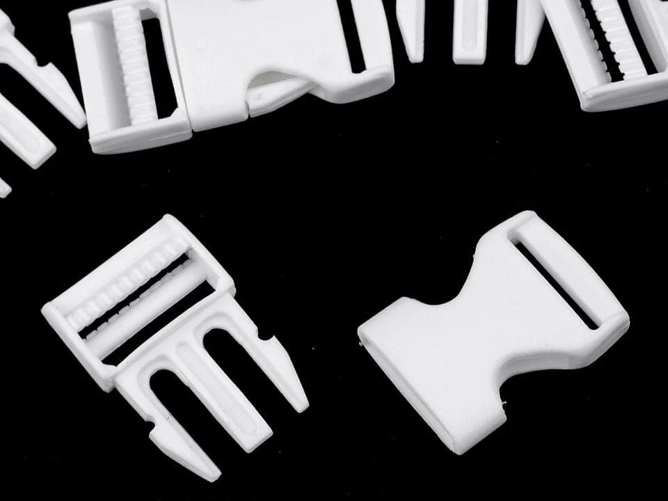 Plastic buckle connector 20 mm-black (set of 5 pcs.)