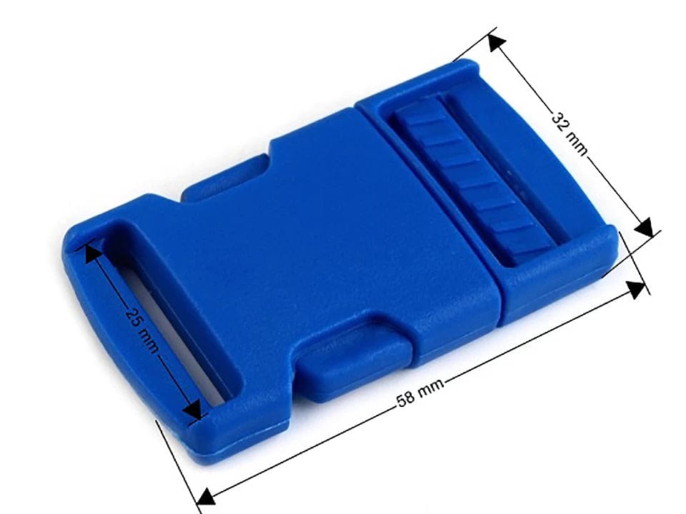 Plastic buckle connector 25 mm-dark green (pack of 5 pcs)