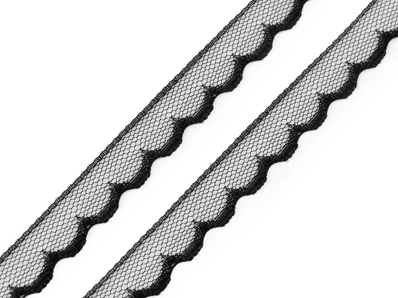 Polyamidspitze-1,4 cm schwarz