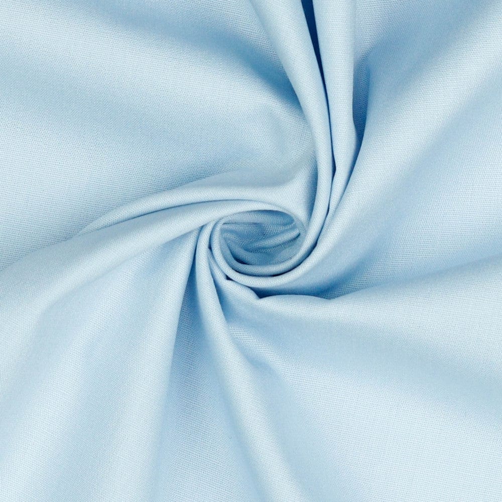 Premium-100% Baumwollstoff in Hellblau 125 g/m²