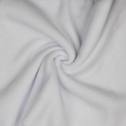 Tissu polaire premium anti-boulochage blanc 240 g/m²