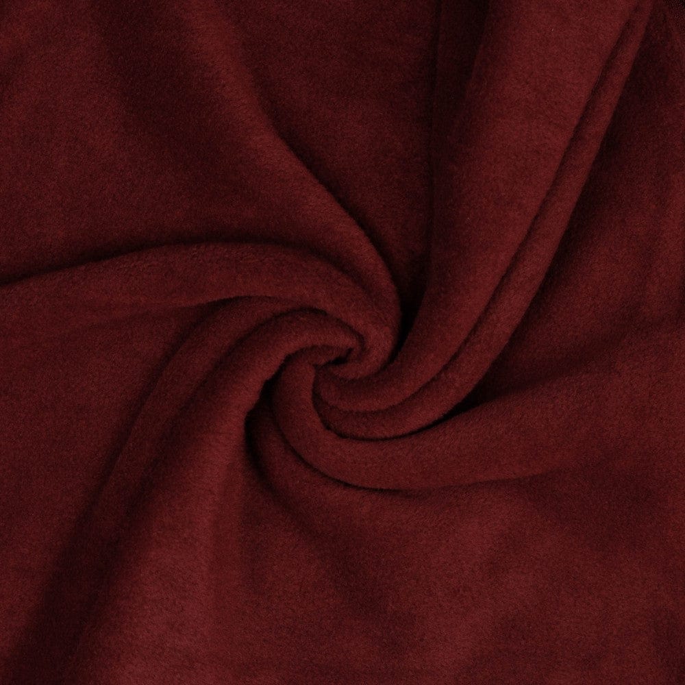 Premium Anti-Pilling-Fleece-Stoff, bordeaux 240 g/m²