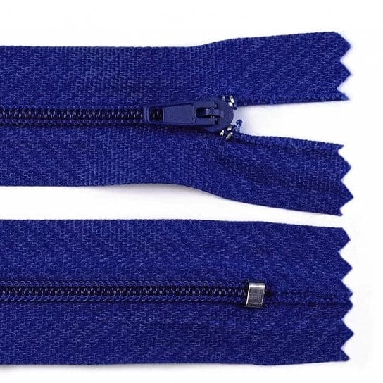 Closed zipper - cornflower blue