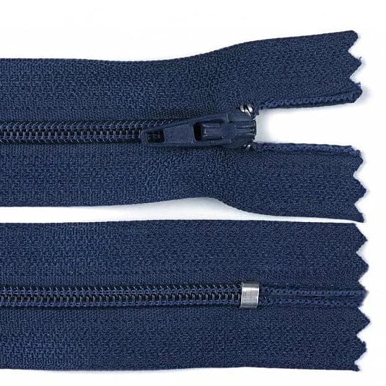 Closed-end zipper - dark blue