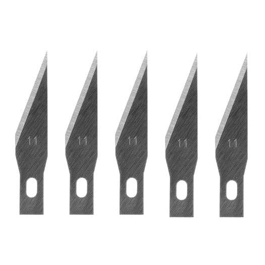 Violettes Bastelmesser mit 5 Klingen