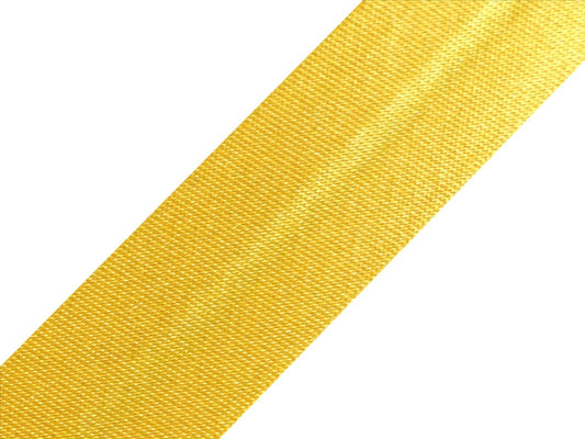 Ruban biais satiné 20 mm-jaune