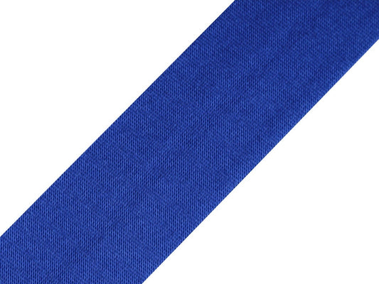 Ruban biais en satin 20 mm bleuet