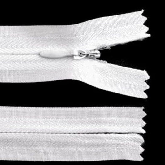 Fermeture éclair invisible - blanc