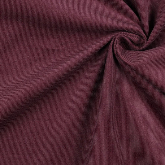 velours de coton fin, aubergine 145 g/m²