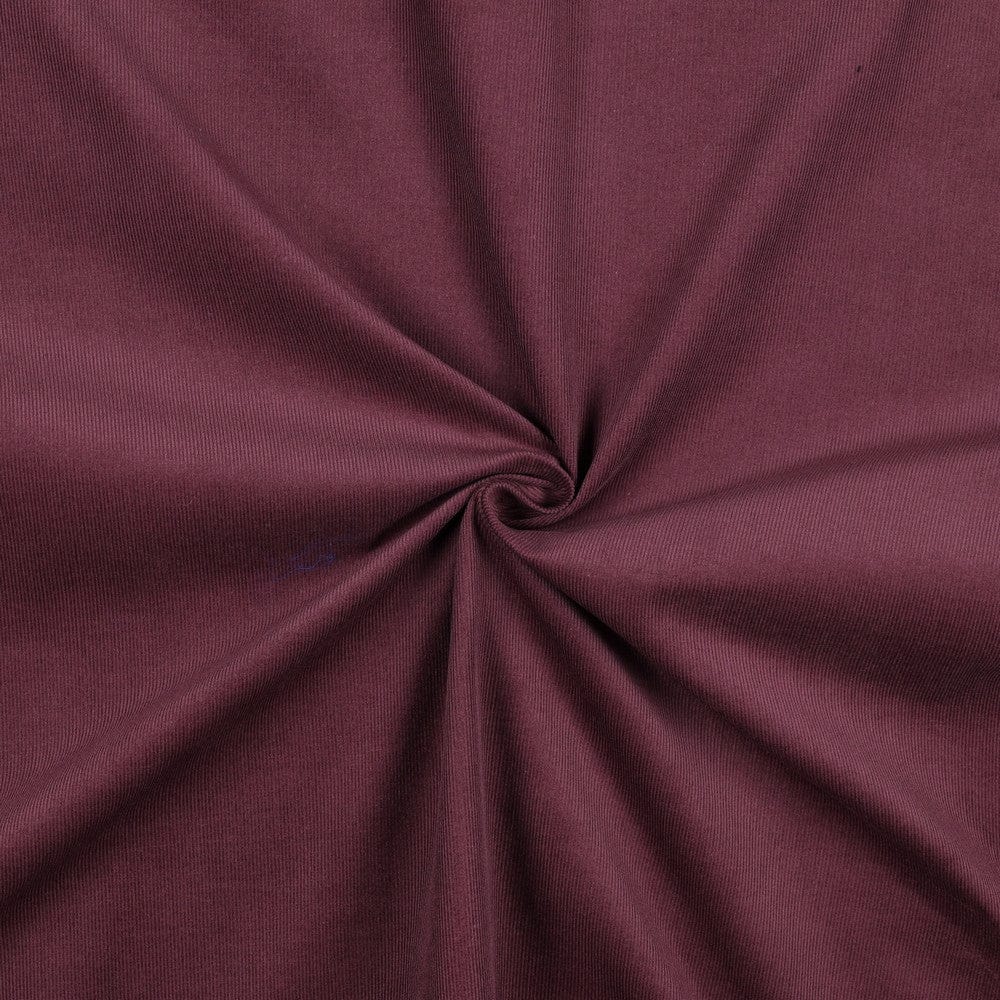 Feiner Baumwollcord - Aubergine 145 g/m²