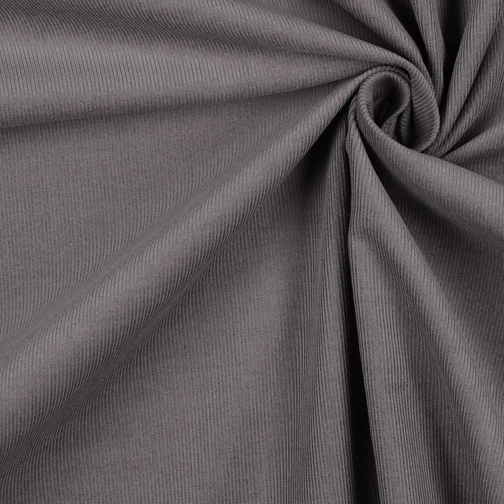Feiner Baumwoll-Velours, grau 145 g/m²