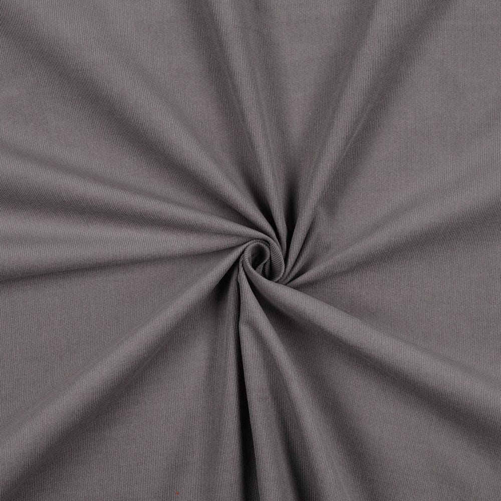 Feiner Baumwoll-Feincord, grau 145 g/m²