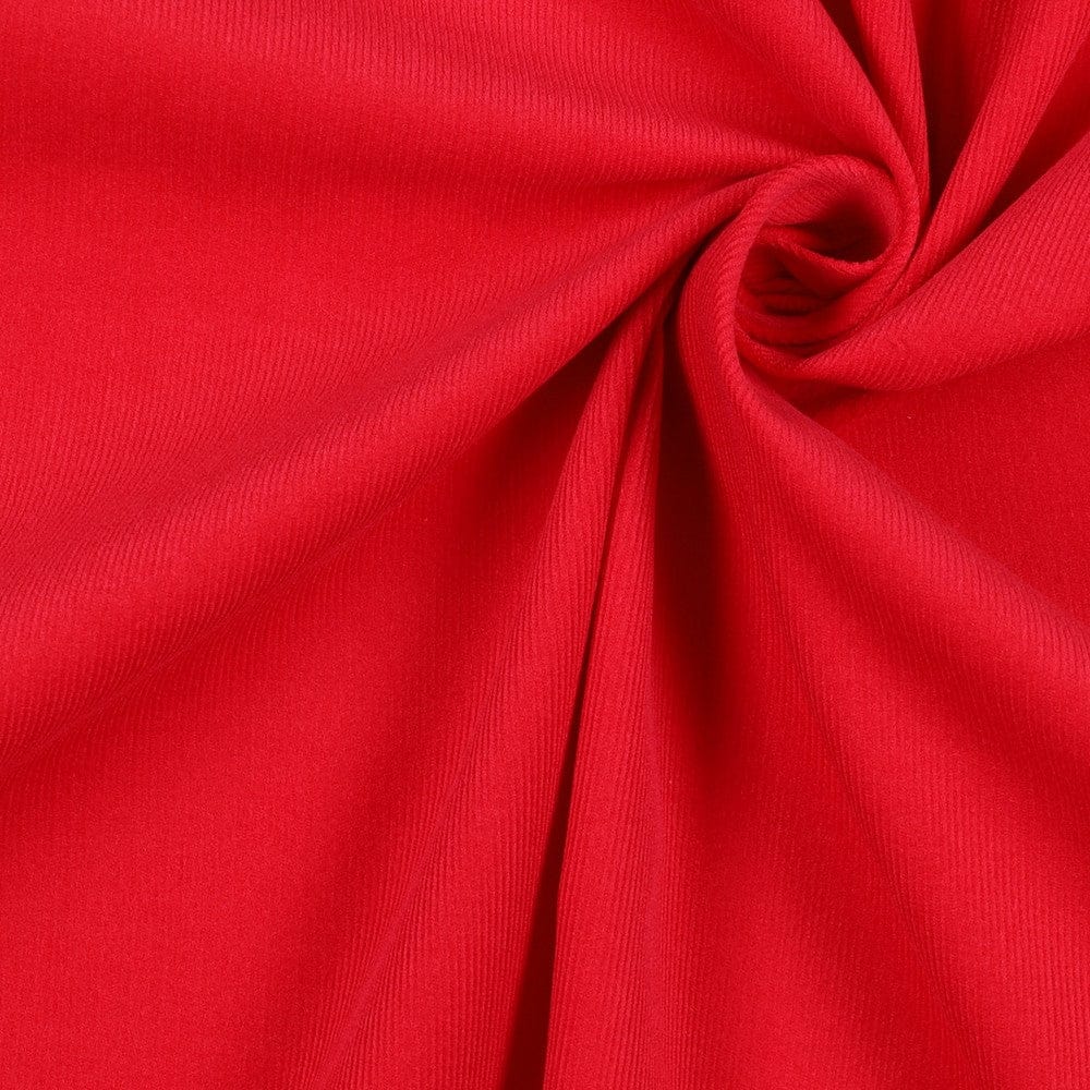 Feiner Baumwollcord – rot 145 g/m²