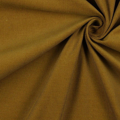 Fine cotton corduroy - greenish brown 145 g/m²