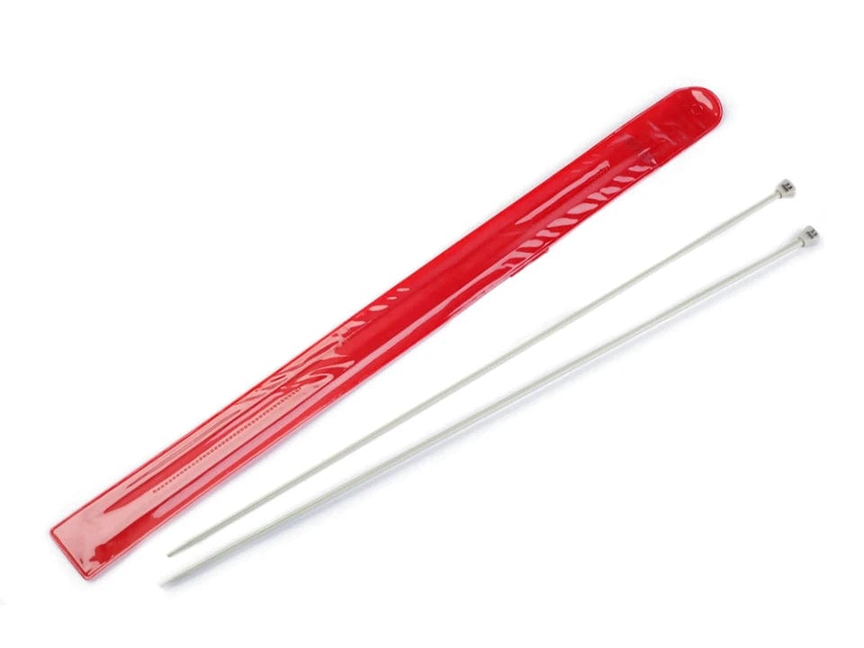 Straight knitting needles - aluminum 30 cm 3.5 mm