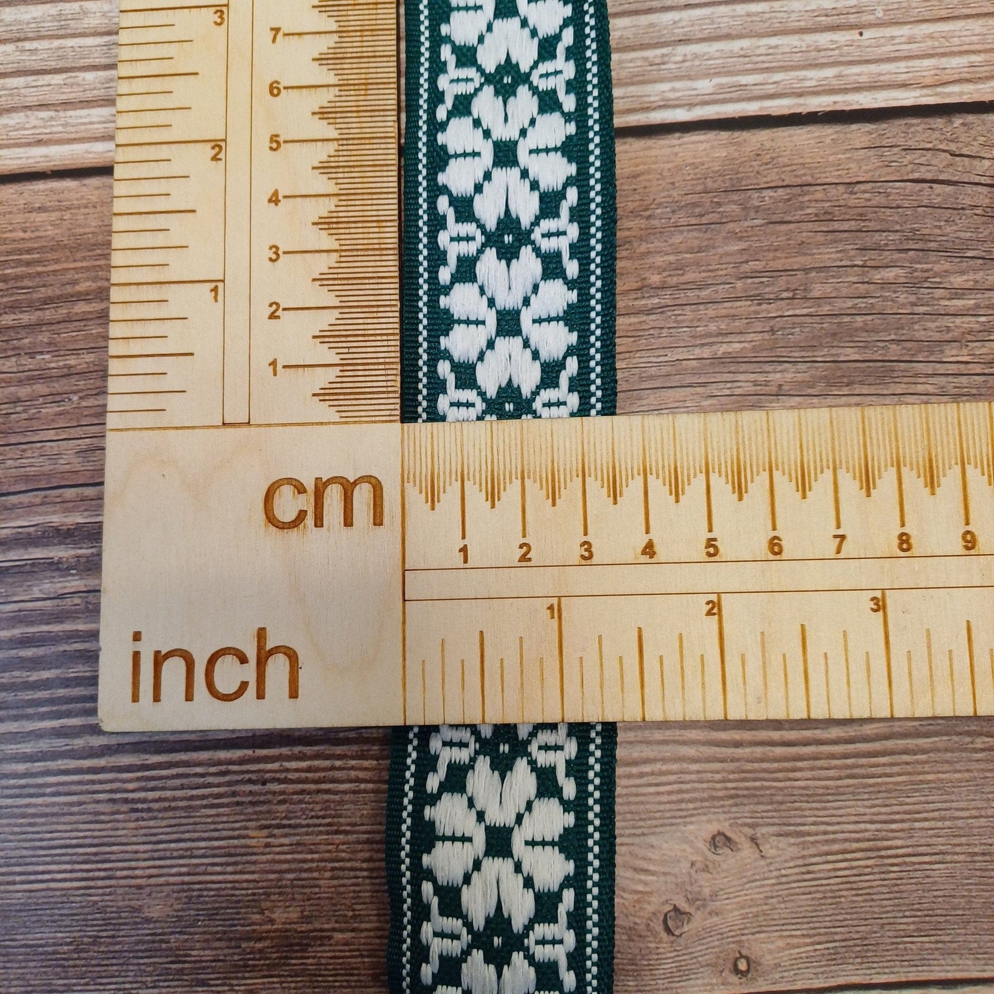 National ribbon, 36mm belt-green-LV
