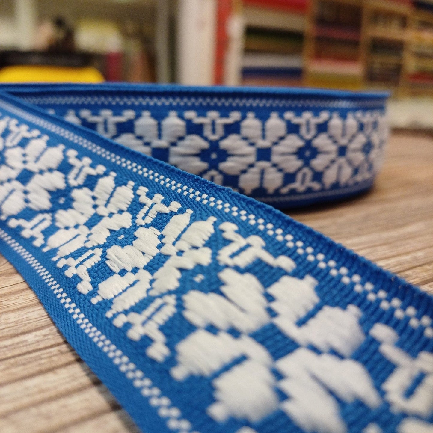 ruban national, ceinture 36mm-bleu-LV