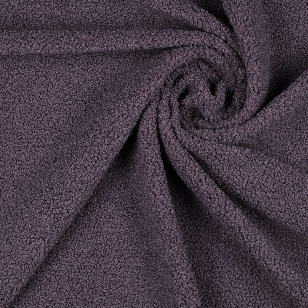 Tissu teddy lilas 270 g/m²