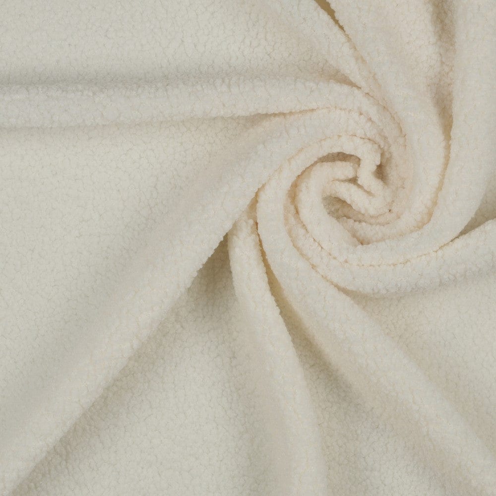 Tissu teddy chaud blanc 270 g/m²