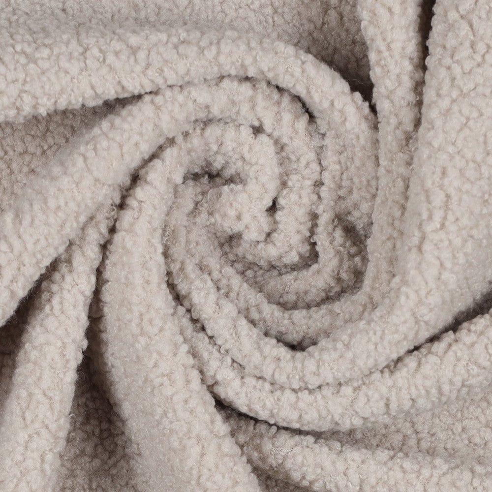 Tissu teddy gris chaud 270 g/m²