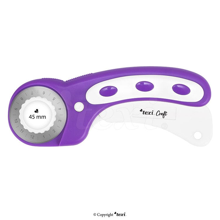 TEXI Cutter rotatif | 45 mm avec lames de rechange