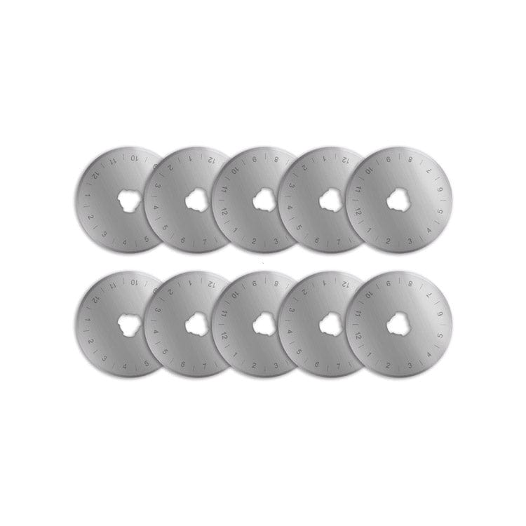TEXI Lames de rechange pour couteau rotatif à disque 45 mm - 10 pièces