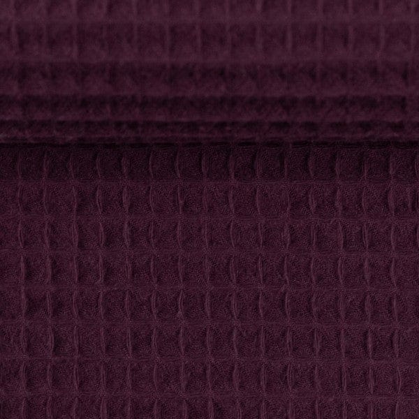Waffelstoff in Aubergine 230 g/m²
