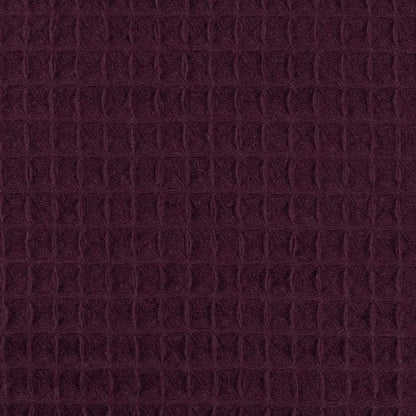 Waffelstoff – Aubergine 230 g/m²